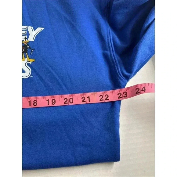 Looney Tunes Graphic Sweatshirt That's All Folks Women's Medium Ladies Blue - Picture 8 of 9